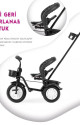Moony Baby MB504 Trend Bike Ebeveyn Kontrollü 3 Tekerlekli Çocuk Bisikleti SİYAH