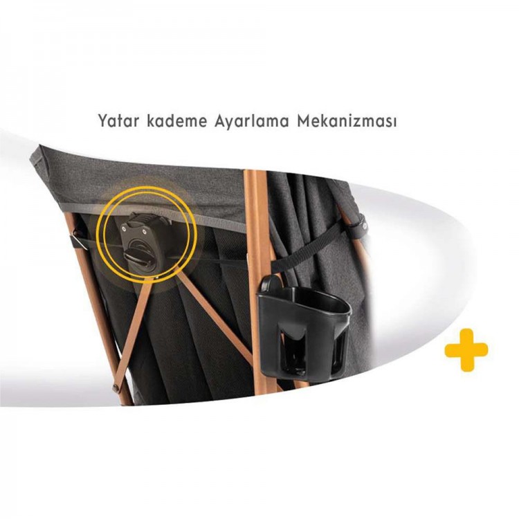 Rival Rv111 Sweet Tam Yatar Hafif Baston Bebek Arabası - Baston Puset Gri