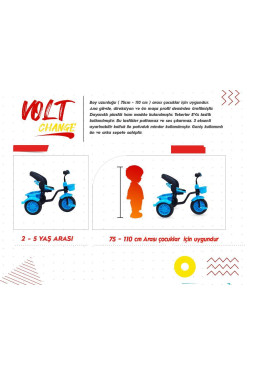 Rival Rv503 Volt 3 Tekerlekli Eva Teker Patlamaz Ses Yapmaz Çocuk Bisikleti Fuşya