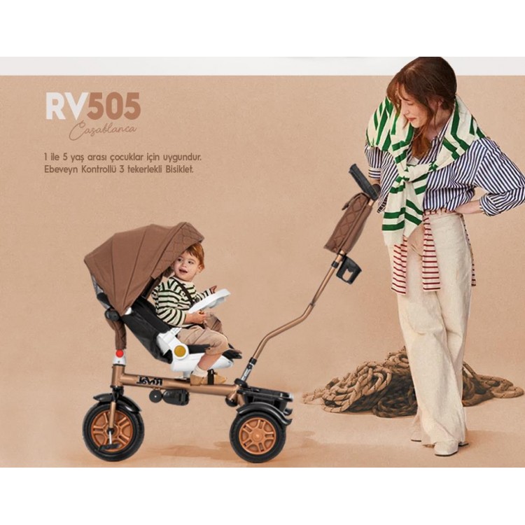 Rival RV505 Casablanca Ebeveyn kontrollü 3 Tekerlekli Bisiklet Siyah